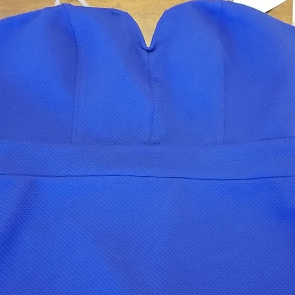 Blue strapless dress - Picture 4 of 7